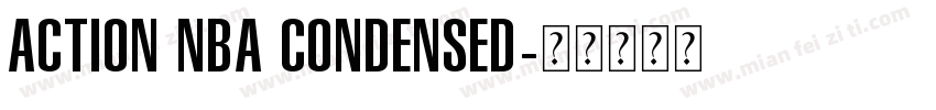 Action NBA Condensed字体转换